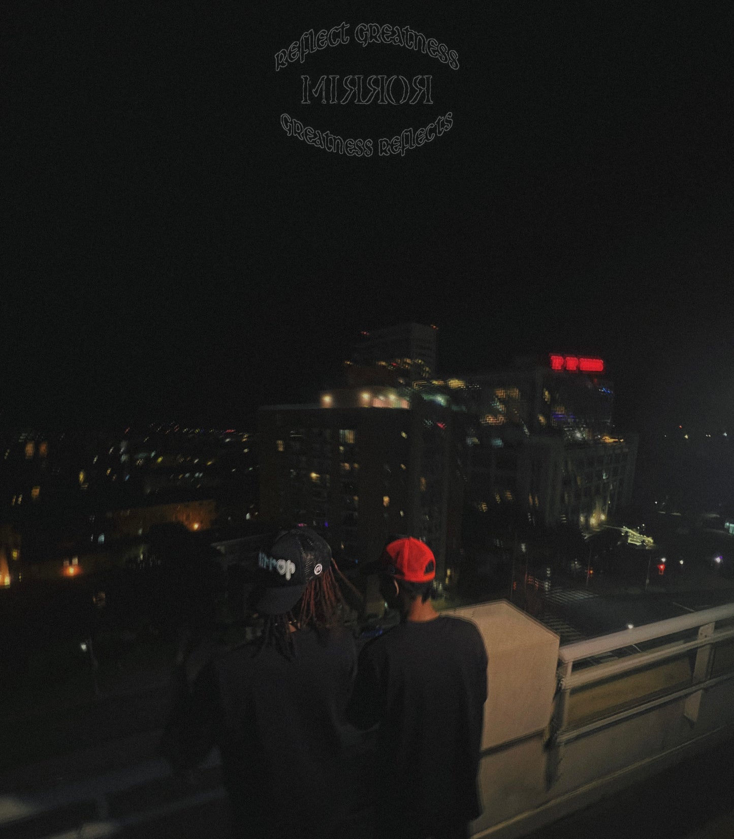 "Mirror Hearts" Trucker (Black)