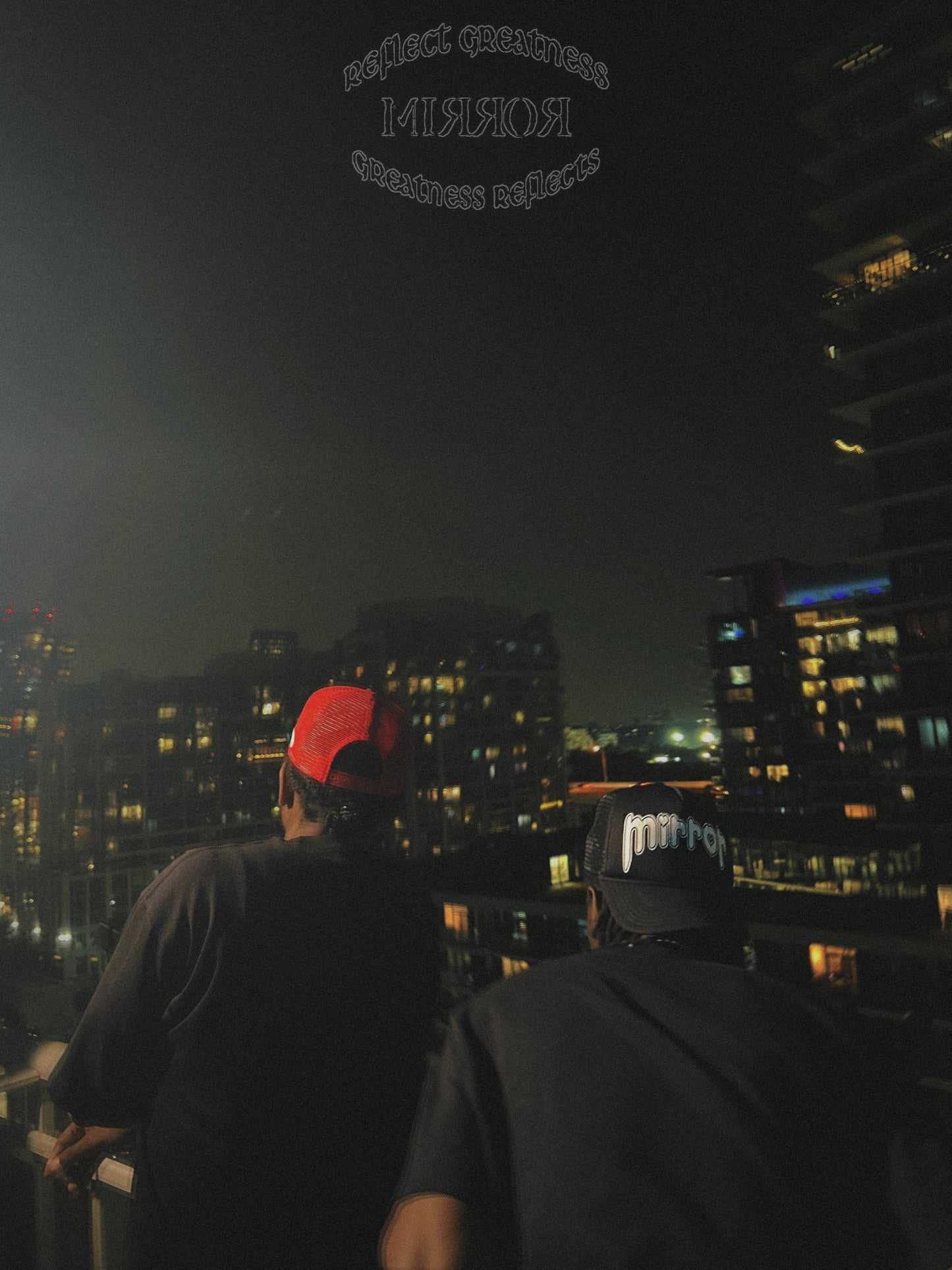 "Mirror Hearts" Trucker (Black)