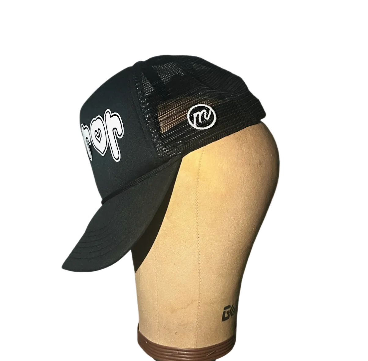 "Mirror Hearts" Trucker (Black)