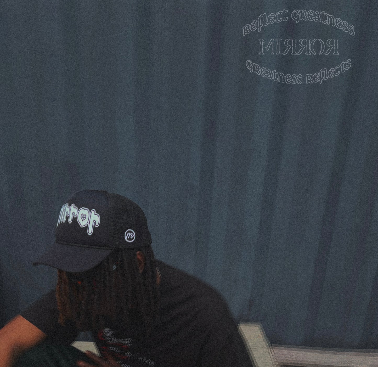 "Mirror Hearts" Trucker (Black)