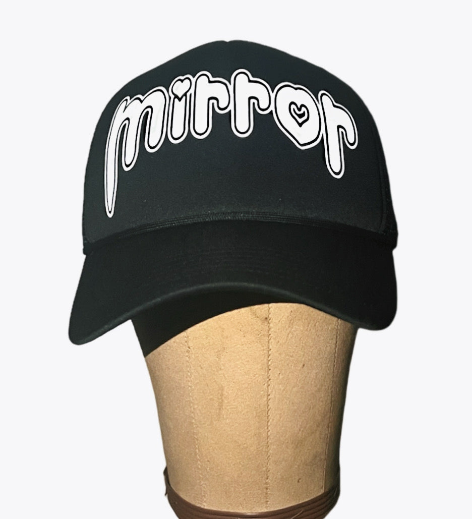 "Mirror Hearts" Trucker (Black)